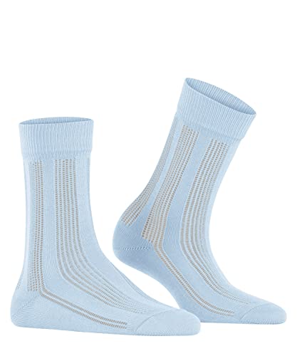 FALKE Damen Socken Baby Needle W SO Baumwolle einfarbig 1 Paar, Blau (Bluebell 6244), 35-38 von FALKE