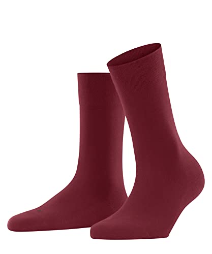 FALKE Damen Socken Sensitive London W SO Baumwolle mit Komfortbund 1 Paar, Rot (Scarlet 8228) neu - umweltfreundlich, 39-42 von FALKE