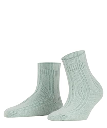 FALKE Damen Socken Bedsock W SO Angorawolle dick gemustert 1 Paar, Grün (Peppermint 7792), 39-42 von FALKE