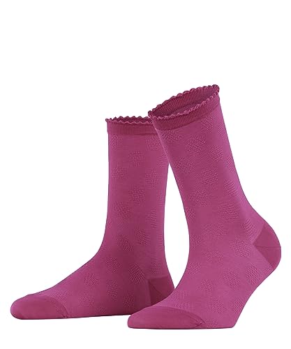 FALKE Damen Socken Bold Dot Nachhaltige biologische Baumwolle einfarbig 1 Paar, Rosa (Pink 8462), 35-38 von FALKE