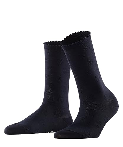 FALKE Damen Socken Bold Dot W So Baumwolle einfarbig 1 Paar, Blau Dark Navy 6370, 39-42 von FALKE