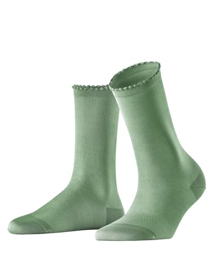 FALKE Damen Socken Bold Dot W So Baumwolle einfarbig 1 Paar, Grün Nettle 7447, 39-42 von FALKE