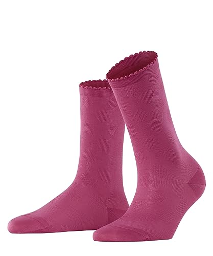 FALKE Damen Socken Bold Dot W SO Baumwolle einfarbig 1 Paar, Rosa (Hot Coral 8025), 39-42 von FALKE