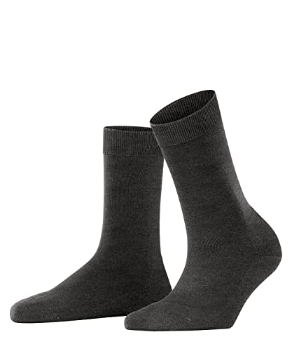 FALKE Damen Socken ClimaWool W So Wolle Lyocell einfarbig 1 Paar, Grau Anthracite Melange 3117, 39-40 von FALKE