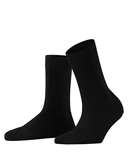 FALKE Damen Socken ClimaWool W SO Lyocell Schurwolle einfarbig 1 Paar, Schwarz (Black 3000), 37-38 von FALKE