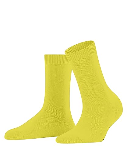 FALKE Damen Socken Cosy Wool Wolle einfarbig 1 Paar, Gelb (Yellow-Green 1390), 39-42 von FALKE