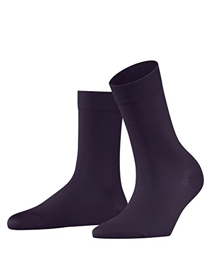 FALKE Damen Socken Cotton Touch W SO Baumwolle einfarbig 1 Paar, Blau (Wine Berry 8860), 35-38 von FALKE