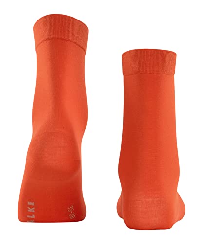 FALKE Damen Socken Cotton Touch W SO Baumwolle einfarbig 1 Paar, Orange (Ziegel 8095) neu - umweltfreundlich, 35-38 von FALKE
