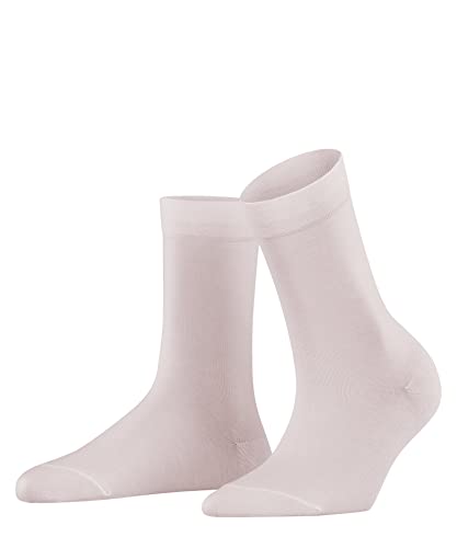 FALKE Damen Socken Cotton Touch W SO Baumwolle einfarbig 1 Paar, Rosa (Light Pink 8458) neu - umweltfreundlich, 35-38 von FALKE