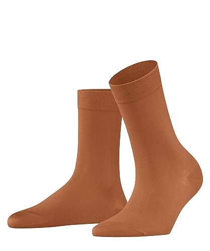 FALKE Damen Socken Cotton Touch W SO Baumwolle einfarbig 1 Paar, Orange (Tandoori 8576) neu - umweltfreundlich, 35-38 von FALKE