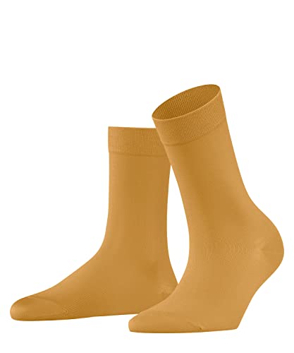 FALKE Damen Socken Cotton Touch W SO Baumwolle einfarbig 1 Paar, Gelb (Marigold 1227), 35-38 von FALKE