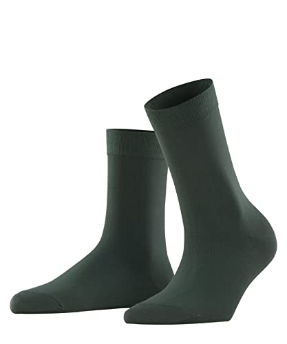 FALKE Damen Socken Cotton Touch W So Baumwolle einfarbig 1 Paar, Grün Hunter Green 7441, 39-42 von FALKE