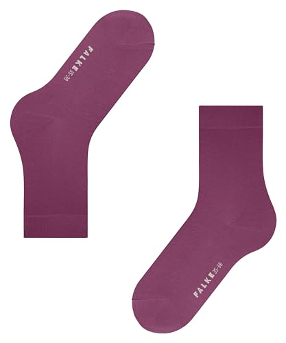 FALKE Damen Socken Cotton Touch W SO Baumwolle einfarbig 1 Paar, Lila (Hibiscus 8807) neu - umweltfreundlich, 35-38 von FALKE