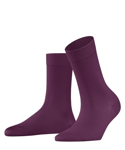 FALKE Damen Socken Cotton Touch W SO Baumwolle einfarbig 1 Paar, Lila (Hibiscus 8807) neu - umweltfreundlich, 39-42 von FALKE