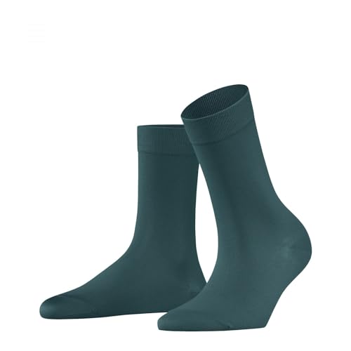 FALKE Damen Socken Cotton Touch W So Baumwolle einfarbig 1 Paar, Grün Mulberry 7448, 35-38 von FALKE