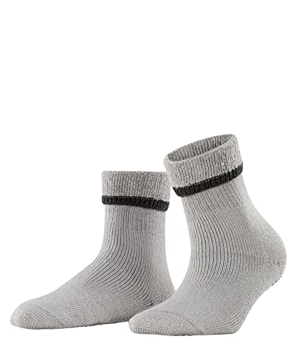 FALKE Damen Hausschuh-Socken Cuddle Pads W HP Baumwolle rutschhemmende Noppen 1 Paar, Grau (Silver 3290), 35-38 von FALKE