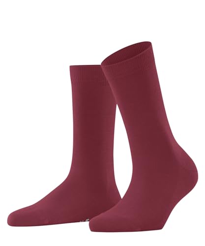 FALKE Damen Socken Family W SO Baumwolle einfarbig 1 Paar, Rot (Redwine 8032) neu - umweltfreundlich, 39-42 von FALKE