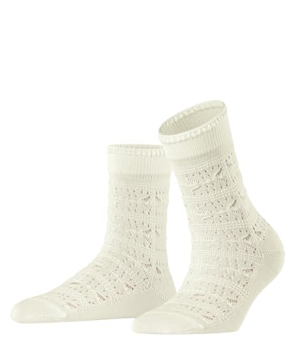 FALKE Damen Socken Granny Square W SO Viskose gemustert 1 Paar, Weiß (Off-White 2010), 39-42 von FALKE