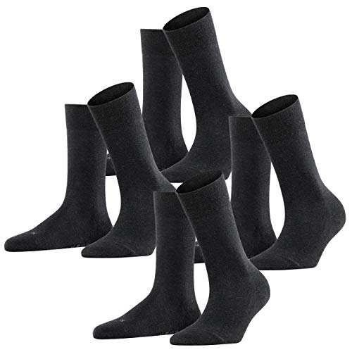 FALKE Damen Socken London Sensitive 4er Pack, Größe:35-38;Farbe:Anthracite Melange (3089) von FALKE