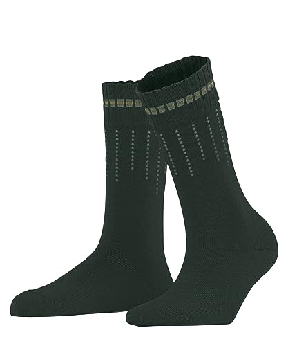 FALKE Damen Socken Neon Knit, Nachhaltige Biologische Baumwolle Wolle, 1 Paar, Grün (Thyme 7454), 35-38 von FALKE