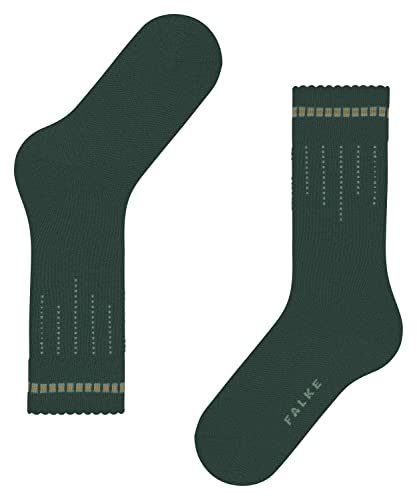 FALKE Damen Socken Neon Knit, Nachhaltige Biologische Baumwolle Wolle, 1 Paar, Grün (Thyme 7454), 35-38 von FALKE