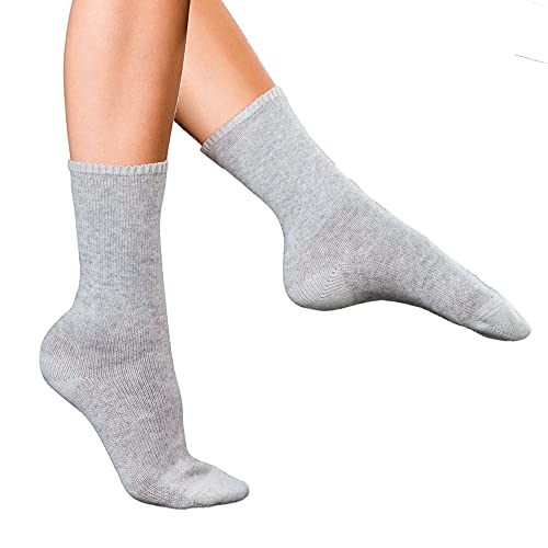 FALKE Damen Socken No. 1 W SO Kaschmir einfarbig 1 Paar, Grau (Marengo 3391), 39-40 von FALKE