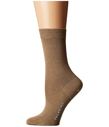 FALKE Damen Socken No. 2 W So Seide gemustert 1 Paar, Beige Brownie Melange 4170, 37-38 von FALKE