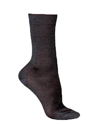 FALKE Damen Socken No. 2 W So Seide gemustert 1 Paar, Grau Asphalt 3705, 37-38 von FALKE