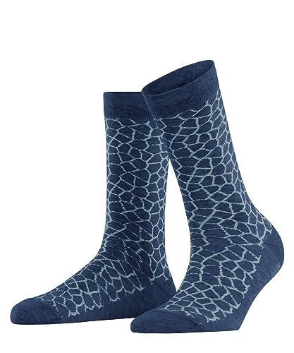 FALKE Damen Socken Pebble, Baumwolle, 1 Paar, Blau (Phoenix Melange 6102), 35-38 von FALKE