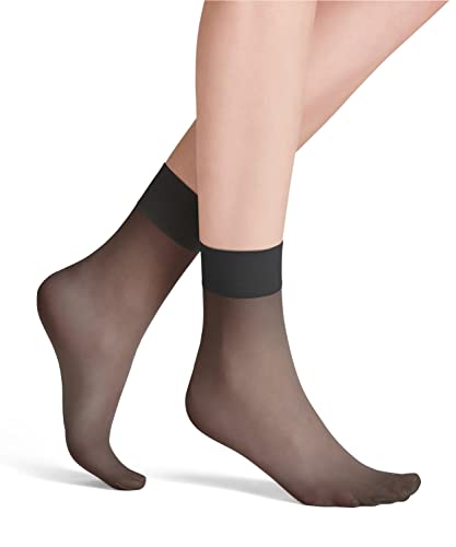 FALKE Damen Socken Pure Matt 20 DEN W SO transparent einfarbig 1 Paar, Grau (Anthracite 3529), 39-42 von FALKE
