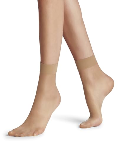FALKE Damen Socken Seidenglatt 15 DEN W So transparent einfarbig 1 Paar, Hautfarben Golden 4699, 35-38 von FALKE