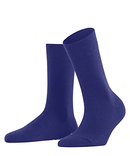 FALKE Damen Socken Sensitive Berlin W SO Baumwolle Schurwolle mit Komfortbund 1 Paar, Blau (Imperial 6065), 39-42 von FALKE