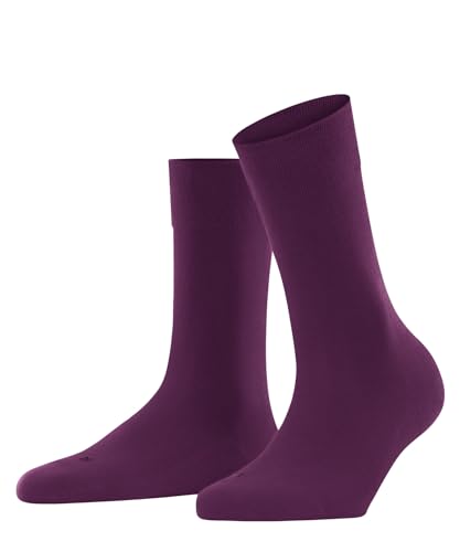 FALKE Damen Socken Sensitive London W SO Baumwolle mit Komfortbund 1 Paar, Lila (Hibiscus 8807) neu - umweltfreundlich, 35-38 von FALKE