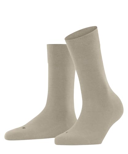 FALKE Damen Socken Sensitive London W So Baumwolle mit Komfortbund 1 Paar, Beige Linen Melange 4541, 35-38 von FALKE