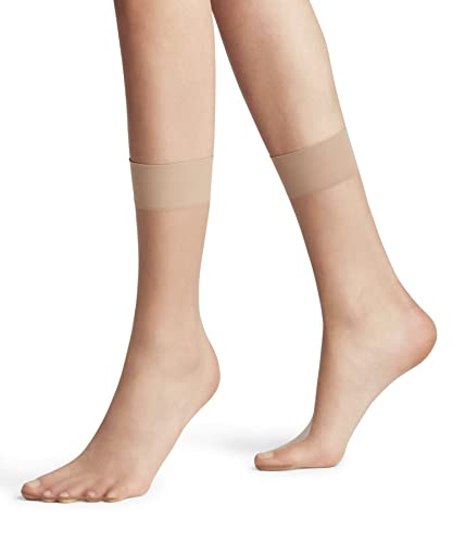 FALKE Damen Socken Shelina 12 DEN W SO Ultra-Transparent einfarbig 1 Paar, Beige (Brasil 4679), 35-38 von FALKE