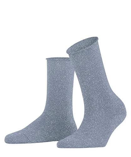 FALKE Damen Socken Shiny W SO Lyocell einfarbig 1 Paar, Blau (Crystal Blue 6290), 35-38 von FALKE