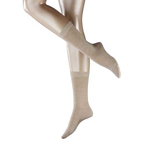 FALKE Damen Socken Softmerino 2er Pack, Größe:37/38;Farbe:Linen Melange (4549) von FALKE