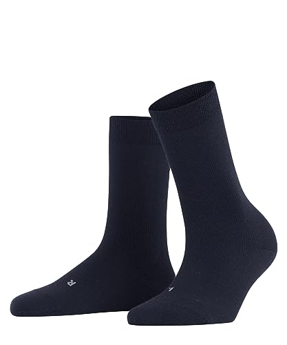 FALKE Damen Socken Stabilizing Wool Everyday Schurwolle einfarbig 1 Paar, Blau (Space Blue 6116), 35-36 von FALKE