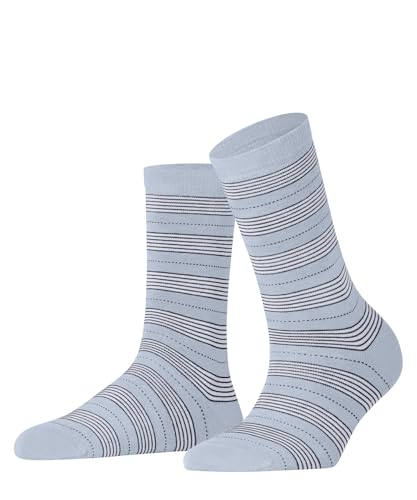 FALKE Damen Socken Stripe Uniform W So Baumwolle gemustert 1 Paar, Blau Light Blue 6594, 35-38 von FALKE