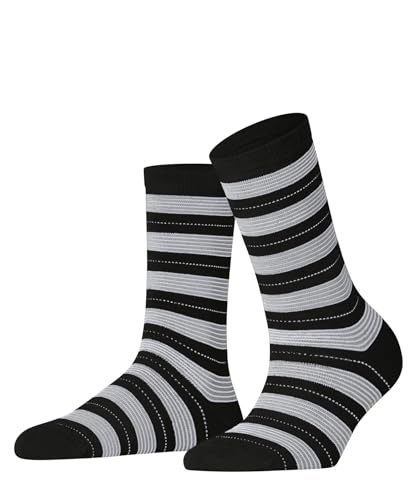 FALKE Damen Socken Stripe Uniform W So Baumwolle gemustert 1 Paar, Schwarz Black 3000, 39-42 von FALKE