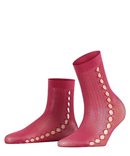 FALKE Damen Supersize Net W SO transparent Gemustert 1 Paar Socken, Rosa (Hot Coral 8025), OneSize von FALKE