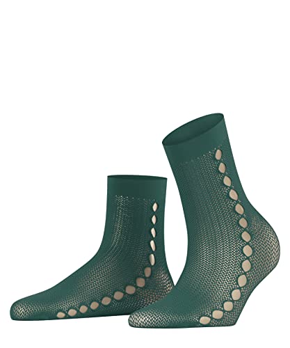 FALKE Damen Supersize Net W SO transparent Gemustert 1 Paar Socken, Türkis (Verdigris 7426), OneSize von FALKE