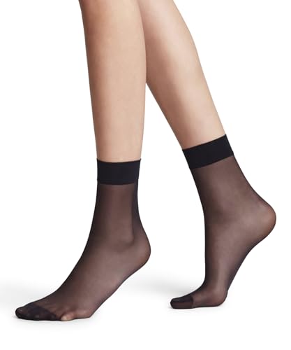 FALKE Damen Socken Seidenglatt 15 DEN W So transparent einfarbig 1 Paar, Blau Marine 6179, 39-42 von FALKE