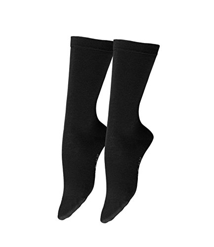 FALKE Damen Softmerino Socken Merino Wolle Baumwolle Schwarz Grau Mehr Farben Damen Dünne Leichte Warme Einfarbig Wadenlange Socken für Sommer oder Winter Arbeit oder Casual Looks 1 Paar, Schwarz, von FALKE