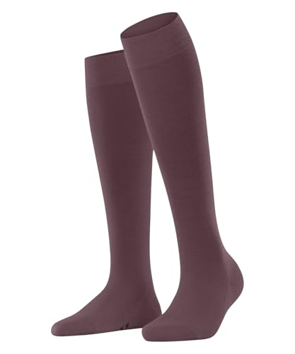 FALKE Damen Kniestrümpfe Softmerino W Kh Wolle Baumwolle lang einfarbig 1 Paar, Rosa Roan Rouge 8936, 37-38 von FALKE