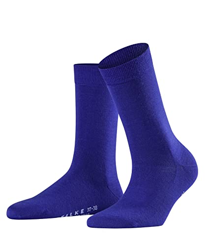 FALKE Damen Socken Softmerino W SO Wolle einfarbig 1 Paar, Blau (Imperial 6065), 41-42 von FALKE