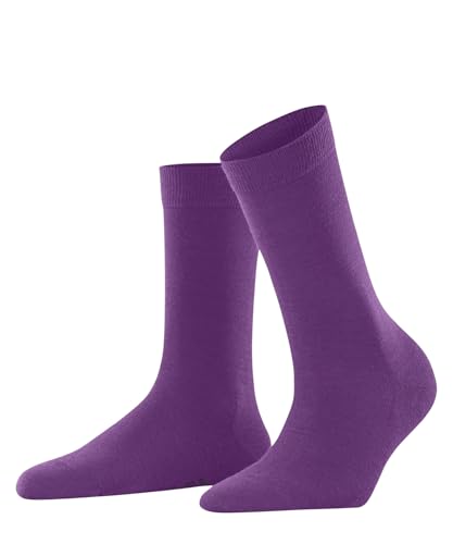 FALKE Damen Softmerino W So Wolle Baumwolle einfarbig Socken, Rot Phlox 8067, 37-38 von FALKE