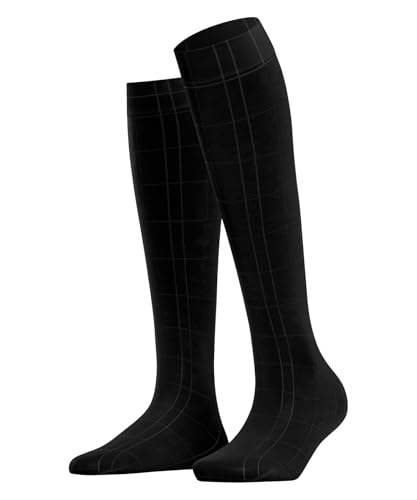 FALKE Damen Solid Lounge 50 DEN W Kh halb-Blickdicht einfarbig Kniestrümpfe, Schwarz Black 3009, 35-38 von FALKE