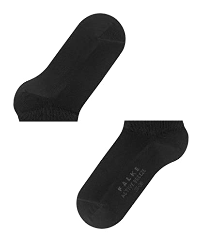 FALKE Damen Sneakersocken Active Breeze W SN Lyocell kurz einfarbig 1 Paar, Schwarz (Black 3009), 35-38 von FALKE