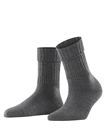 FALKE Damen Socken Striggings Rib W So Wolle einfarbig 1 Paar, Grau Dark Grey 3070, 35-38 von FALKE